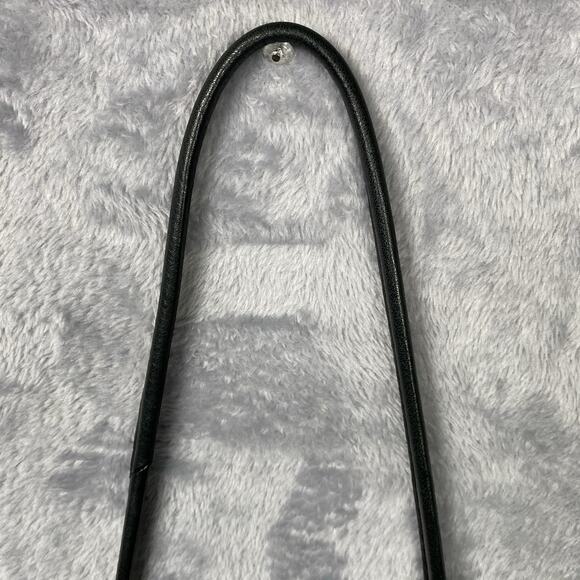 FOSSIL Black Leather Small Satchel‎ Crossbody Shoulder Messenger Bag Purse - Picture 5 of 10